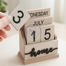 더가 새학기준비 우드 만년달력 탁상형달력