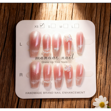 FAINAL SENSE 롱컷 네일팁 네일팁 젤 네일 아트 디자인 컬렉션, 1개, G132-S