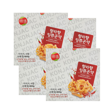 밍쮸 향라 곤약 간식 과자 마라쫀드기, 4박스, 400g