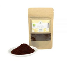 Vanille Shop Hamburgisches Genusskontor 바닐라 샵 - 25g 유기농 부르봉 파우더 | 마다가스카르산 프리미엄 가루 제과 요리 디저트 및 과자용, Vanille Shop Hamburgisches Gen, 1개