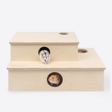 나이트엔젤미로룸 햄스터은신처 원목나무 멀티룸은신처 32cm, 1개