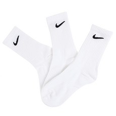 NIKE Socks Everyday 輕量襪 3P (SX7676-100) + 運動時尚面罩, 白劍