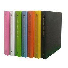 친환경재질 에코프라임 바인더 3공 O링 장식 A4 3cm, 10개, 흑색
