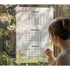 A3 포스터 카렌다 달력, 1개, 4종
