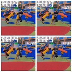 에어바운스 바이킹 반원 스포츠 교육 축제 야시장 에어시소 에어 교구 사다리 태권도 놀이터, 1개, 진분홍 거미 2.5m