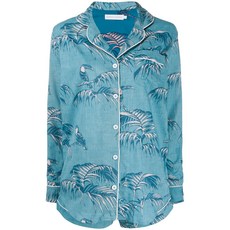 데스몬드앤뎀시 나뭇잎 프린트 쇼트 파자마 세트