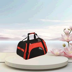 寵物外出包 貓狗通用 便攜透氣 寵物提籠, 1個, 齣行包-紅色,小型-建議10斤內