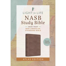 (영문도서) The Light for Life NASB Study Bible--Atlas Edition [Thumb Indexed] (Moc... Imitation Leather, Barbour Publishing, English, 9798891511378