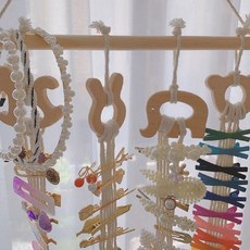 우드모빌 원목모빌대 거치대 인테리어 북유럽 침대 모빌거치대 아기방 장식 모빌대 우드, 3. 랜덤 5개 + 스틱, 1개