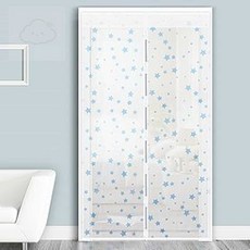 [MODO스토어] 방문 모기장 현관문 커튼 현관문방충망, 별무늬 120x210cm