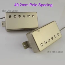 1959 컬렉터스 에디션 PAF IV G 스타일 알니코 4 험버커 픽업 (LP 일렉트릭 기타용) 49.2mm 간격 2심선 니, 02 Set-Raw NS-49.2mm