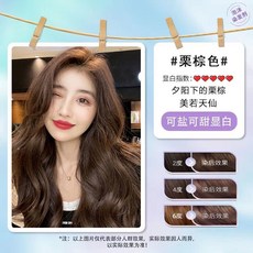 栗棕色泡泡染髮劑 學生流行髮色 在家DIY染髮 330ml, 1個, 栗棕色【植物泡泡染】,330ml 泡泡染