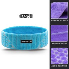 CP 運動毛巾頭帶 頭巾 籃球 羽毛球 瑜伽髮帶, 湖藍, 1個