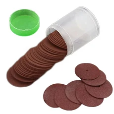 36pcs 25mm 강화 컷 연마 디스크 그라인딩 휠 커팅 Dremel 용 로터리 블레이드 시트, 01 red