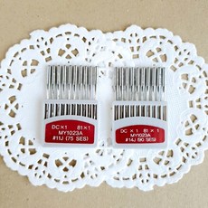 공업용 오버록바늘 11호 14호 미싱바늘, 1세트