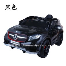 淘氣寶貝 新款兒童電動車 1011兒童玩具車 電動童車 寶寶生日禮物 四輪汽車 奔馳童車, 經典黑, 1個