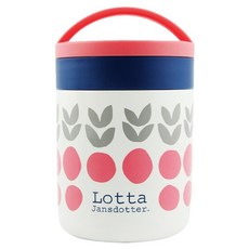 SKATER Lotta Jansdotter 不銹鋼保溫隔熱便當盒 300ML, 1個, 綠色