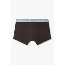 엠포리오 아르마니 EMPORIO ARMANI UNDERWEAR 남성 라인 로고 밴딩 코튼 드로즈_초코 0815312001 2507052852 352412