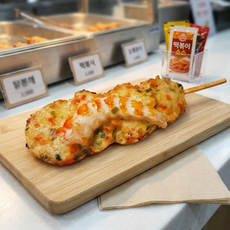 휴게소 매운핫바 1.1kg 냉동 매콤어묵바 간식 새우핫바 술안주 편의점 캠핑 야외간식