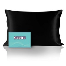 Gabire Mulberry 모발 및 피부용 실크 베개 커버 트러블 방지 양면 리얼 숨겨진 지퍼 샴페인 스탠다드(50.8cm x 66cm(20인치 26인치))