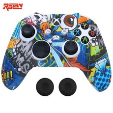 Xbox 시리즈 SX 컨트롤러 게임 핸들 조이스틱 커버 셸스틱 그립 캡 포함을 실리콘 소프트 보호 게임 패드 케이스, 18, 1개, 05 18