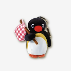 핑구 보따리 스탠딩 인형 가방고리, 10cm, 블랙, 1개