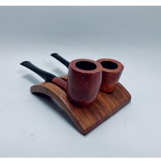 匠斗 煙具 德國實木煙斗座 煙斗架 簡易型雙斗煙斗座#PR2102, 1個