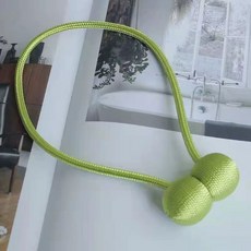 커튼 스트랩 모던 심플 아이디어 자석 커튼 버클 후크 벽걸이 스트랩 커튼 클립 면제펀치, 연록 연두, 2개 사면 2개 4개 주고, 1개