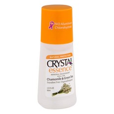 美國 CRYSTAL 礦物體香滾珠 洋甘菊&綠茶香, 1個, 66ml