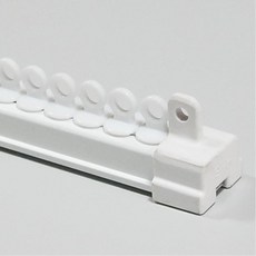간편 롤러 조절형 커튼 레일 2단