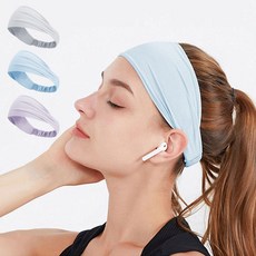 (쏘어링팜)여성 스포츠 헤어밴드 아웃도어 헬스 땀흡수 쿨링 밴드, 1개, 상세페이지 참조