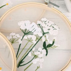 아트박스/위드마켓 DIY 프랑스자수 패키지(들꽃) 공예 자수도안, [단일상품], 1개