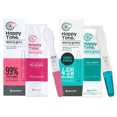 동아제약 해피타임 플러스*1개 + 해피타임 얼리체크*1개 임신테스트기 임신진단키트, 1세트, 2개입