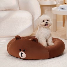 LINE FRIENDS 經典系列寵物毛絨圓窩, 1個