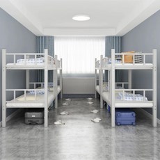 이층침대 철제 게스트하우스 프레임 직원 숙소 펜션, 120cmx200 cm