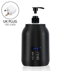 마사지 오일 히터 로션 에센셜 크림 병 워머 LED 디스플레이 온도 조절 빠른 가열 바디 살롱 스파용, 01 빠른, 02 UK PLUG (220-240V)