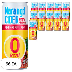 나랑드사이다 제로 파인애플, 245ml, 96개