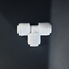 원터치 피팅 T자 정수기 호스 1/4용, 1개