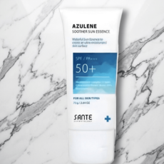 아줄렌 수더 선에센스 수분 진정 선크림 보습 촉촉한 선케어 자외선차단제, 1개, 75ml