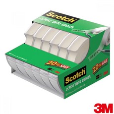 3M 스카치 매직테이프 세이빙팩 104-6 12mm x 11m 스, 1개