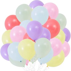 풍선 고무 풍선 장식 파티 생일 10인치 100개입, 1개, Rainbow