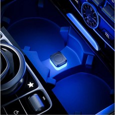 자동차 LED램프 USB 무드등 차량 다용도 미니조명, 1개, 블루