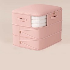 셀럽 압축 수납 가방 패딩 이불 옷장 정리, Pink, 1개