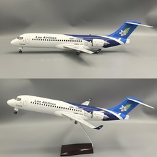 라오항공 COMAC C909 비행기 항공기 모형 다이캐스트 1:70, 화이트(기본형 조명없음)