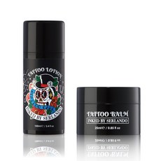 Serlando 詩蘭朵 TATTOO 刺青保養組 (修護膏25ml+護色乳液100ml), 1個, 無香味
