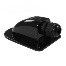 방수 UV 저항 ABS 태양광 이중 입구 케이블 와이어 RV 지붕 보트용 6mm 12mm, Double Hole Black, Double Hole Bla, 1개
