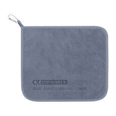 단일 레이어 두꺼운 낚시 수건 Luya 독점 및 잡기 섬유 벨벳 미끄럼 방지 포장 물고기, 01 Gray 2PCS