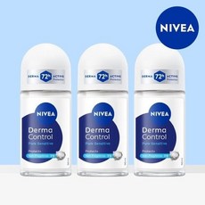 니베아 데오드란트 롤온 더마 컨트롤 퓨어 센서티브 50ml 3개, 니베아 데오드란트 롤온 더마 컨트롤 퓨어 센서티브 50