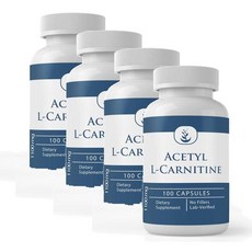 퓨어 아세틸 L-카르니틴 1100mg 캡슐 PURE ORIGINAL INGREDIENTS Acetyl L-Carnitine, 4개, 100정