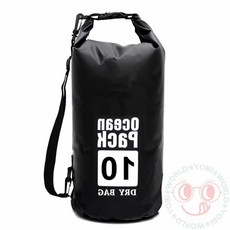 요비월드 드라이백 블랙 10L 한쪽끈 수영방수가방 수영장가방 방수가방